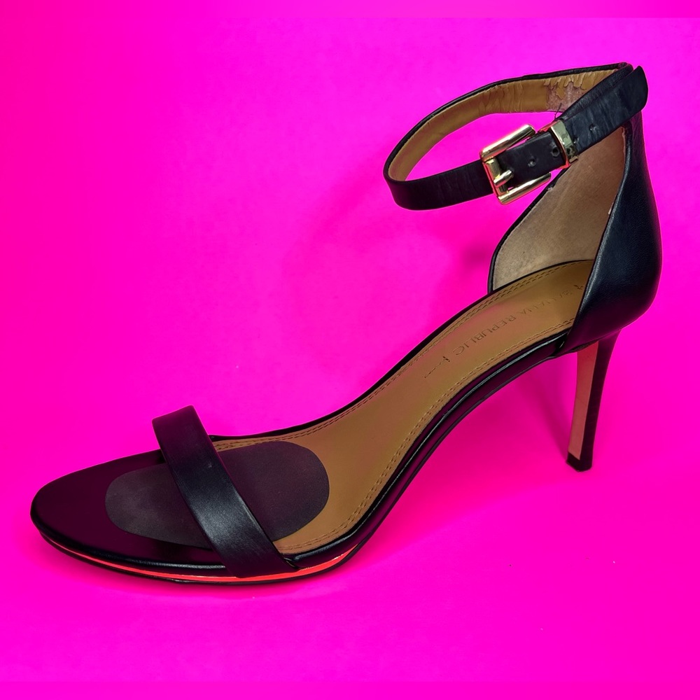 Banana Republic Black Leather Heels